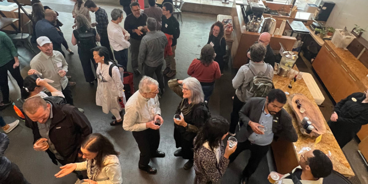 Happy Hour crowd at the 2024 Housing Forum