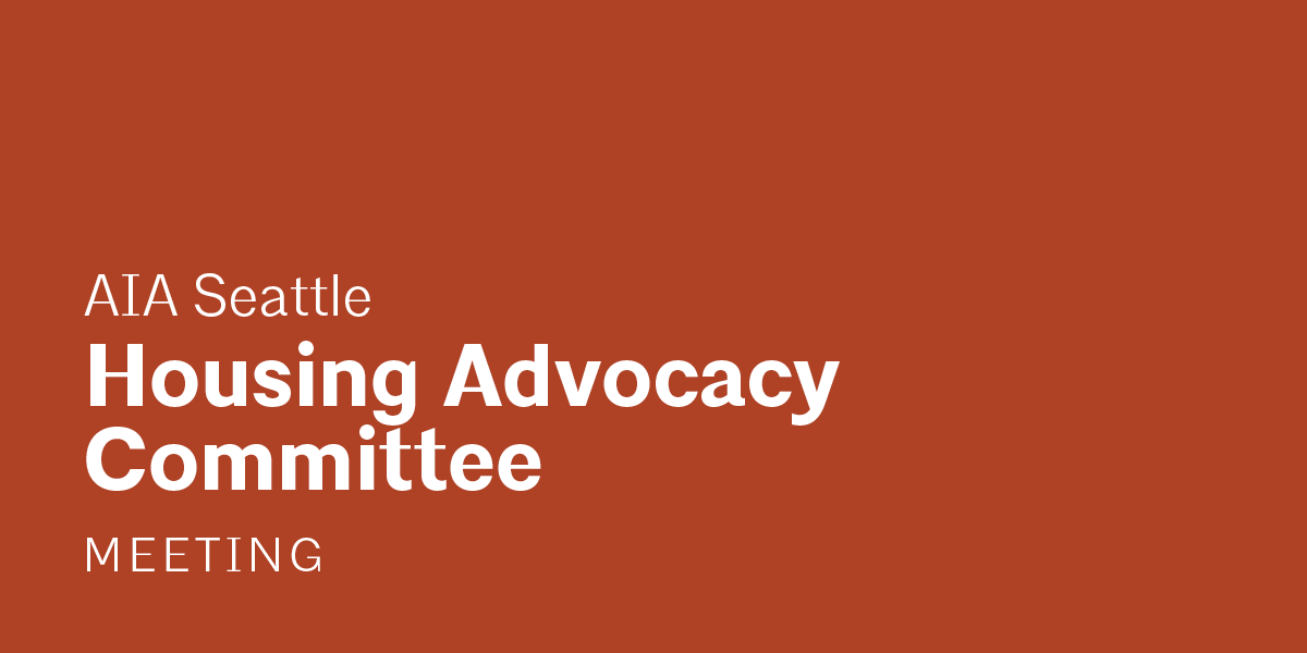 Housing Advocacy Committee Meeting color block